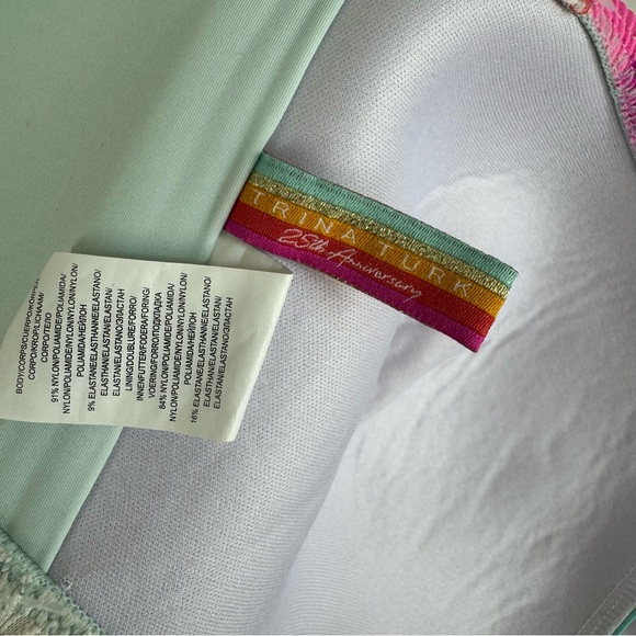 Trina Turk 25th Anniversary Bikini Size 14 Top / Size 10 Bottom READ DESCRIPTION - Picture 5 of 13